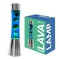 Green lava lamp - chrome base - blue liquid - 40 cm | Fisura - de inKijk
