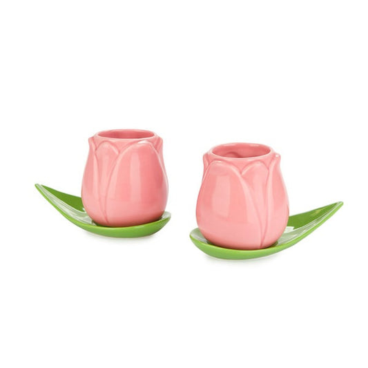 Coffee cup set tulip - pink | Balvi