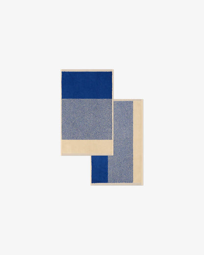 Gastendoekjes set - Lex Pott collectie - cobalt blue/ecru | SUITE702