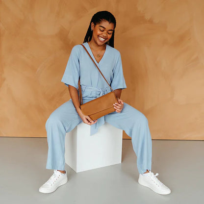 Double up bag - Cognac used look | Keecie - de inKijk