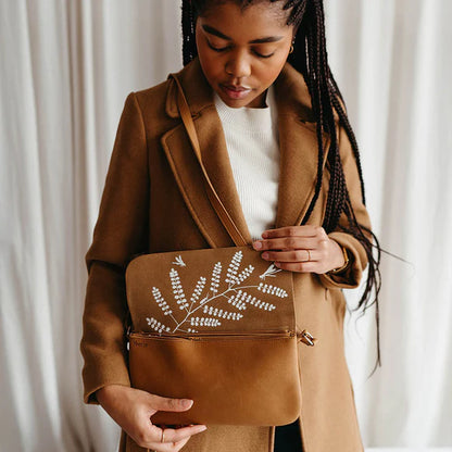 Double up bag - Cognac used look | Keecie - de inKijk