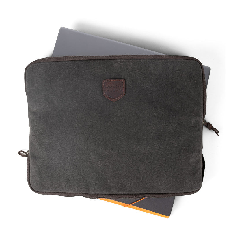 Laptop sleeve Paxson - 15/15.6" - charcoal | Alaskan Maker - de inKijk