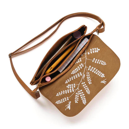 Double up bag - Cognac used look | Keecie - de inKijk