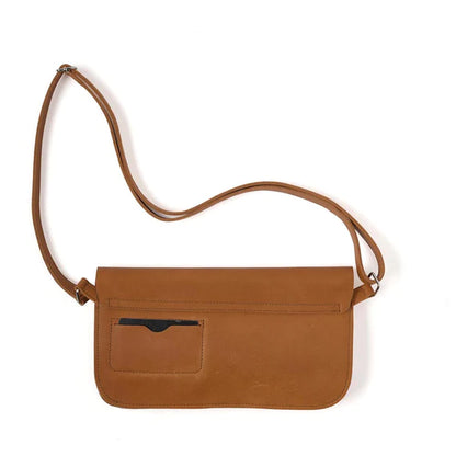 Double up bag - Cognac used look | Keecie - de inKijk