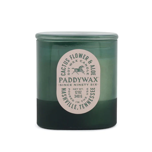 Glass candle 12 oz - cactus flower & aloe | Paddywax