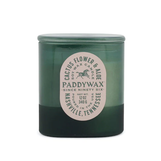 Glass candle 12 oz - cactus flower & aloe | Paddywax - de inKijk