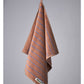 Naram guest towel - camel & ultramarine | Bongusta - de inKijk