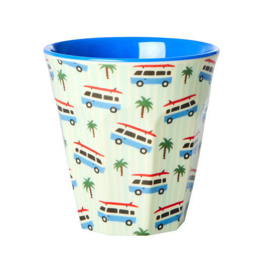 Beker car print blue | RICE