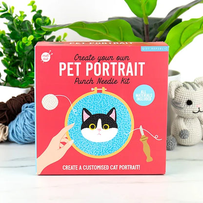 Punch needle kit - cat | Gift Republic - de inKijk