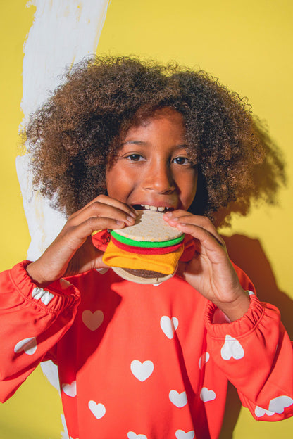 Kids Socks - cheese burger | Eat my socks - de inKijk