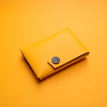 Wallet - Yellow Eclipse - Recycled Leather | LEMUR