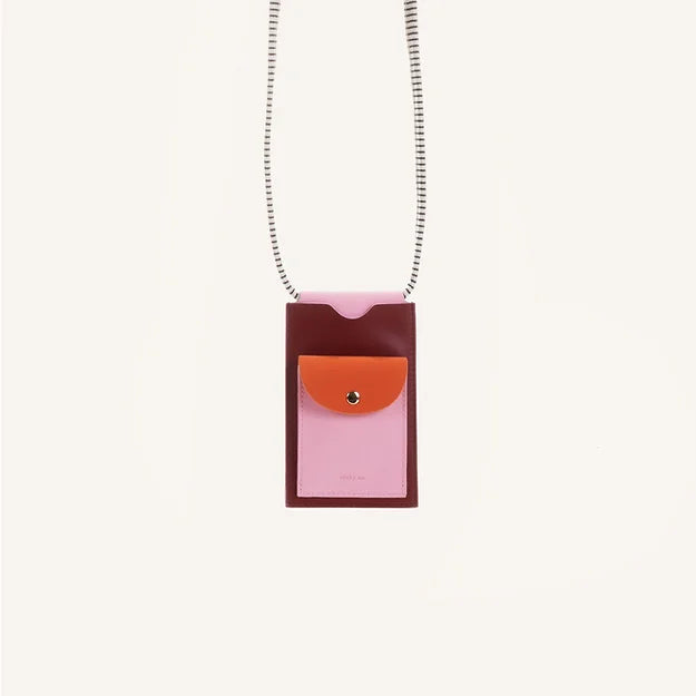 Phone pouch - coloré - cherry red + dolce pink | Sticky Sis - de inKijk