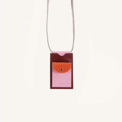 Phone pouch - coloré - cherry red + dolce pink | Sticky Sis - de inKijk