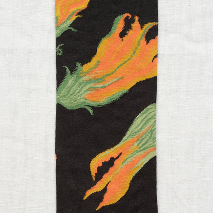 Sokken - Dark Flowers Knee-Highs | Bonne Maison