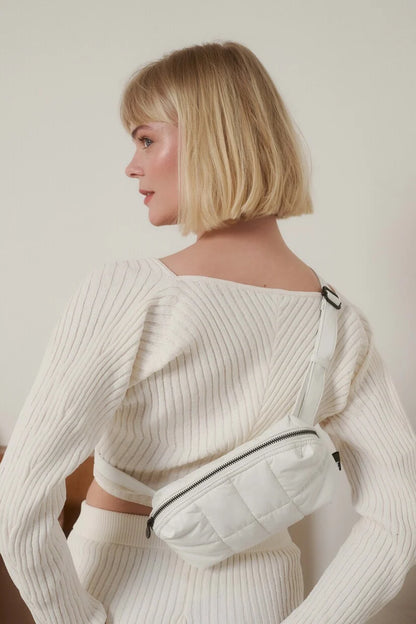 Cilou Puffy Belt Bag - white | Tinne + Mia - de inKijk