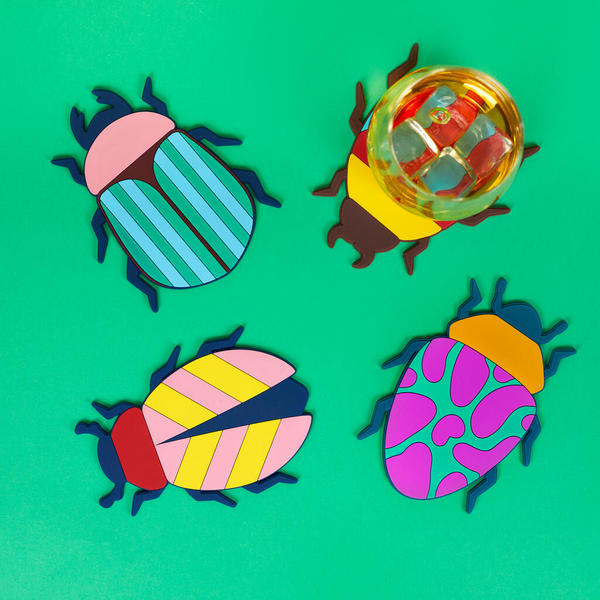 Coasters - The Beetles - 4 pcs. | Balvi