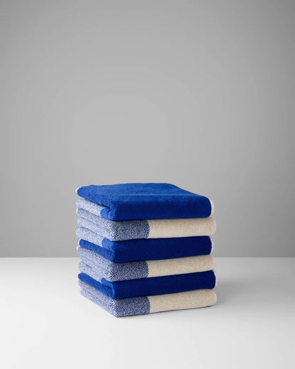 Handdoeken set - Lex Pott collectie - cobalt blue/ecru | SUITE702