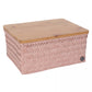 Top fit large - basket with bamboo cover - copper blush | Handed By