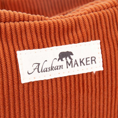 Toiletry bag corduroy willow - rust | Alaskan Maker - de inKijk