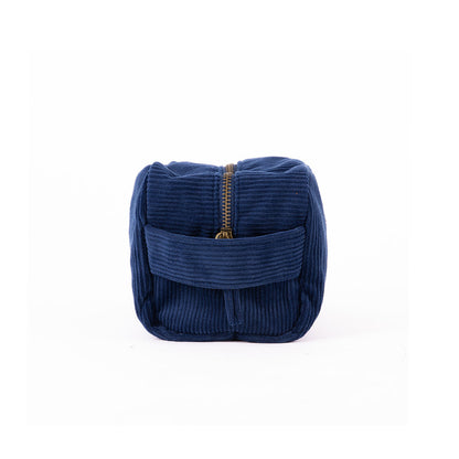 Toiletry bag corduroy willow - navy blue | Alaskan Maker