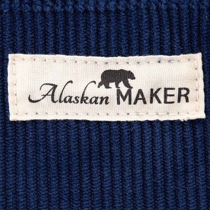 Toiletry bag corduroy willow - navy blue | Alaskan Maker
