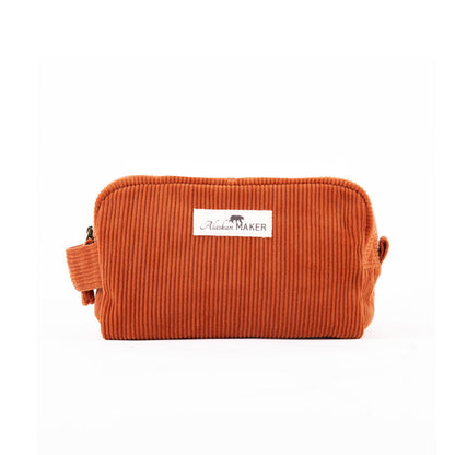 Toiletry bag corduroy willow - rust | Alaskan Maker - de inKijk