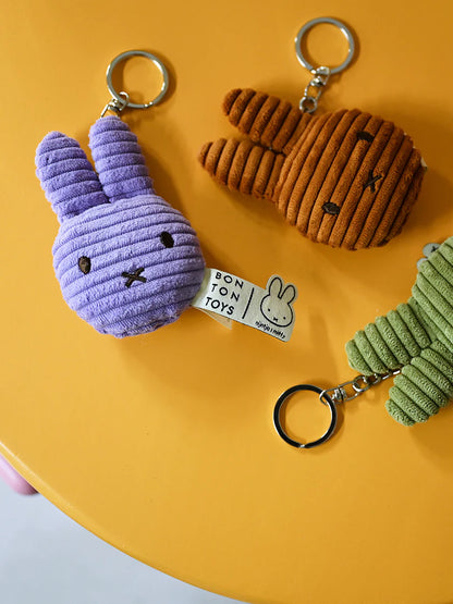 Nijntje Sleutelhanger - eco corduroy - 10 cm - cinnamon | Nijntje Lifestyle