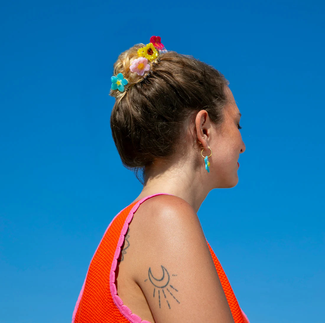 Sunflower mini hair claw | Coucou Suzette