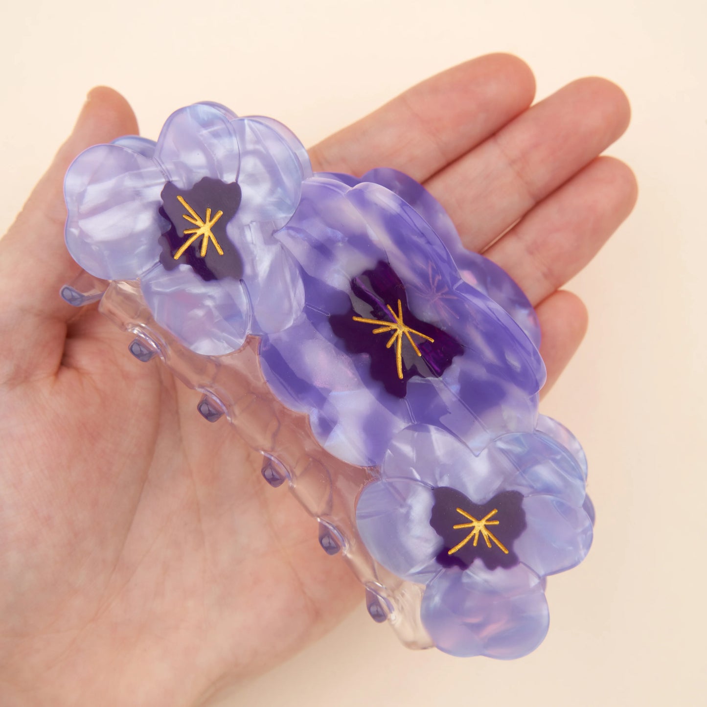 Trio Pansies - hair claw | Coucou Suzette