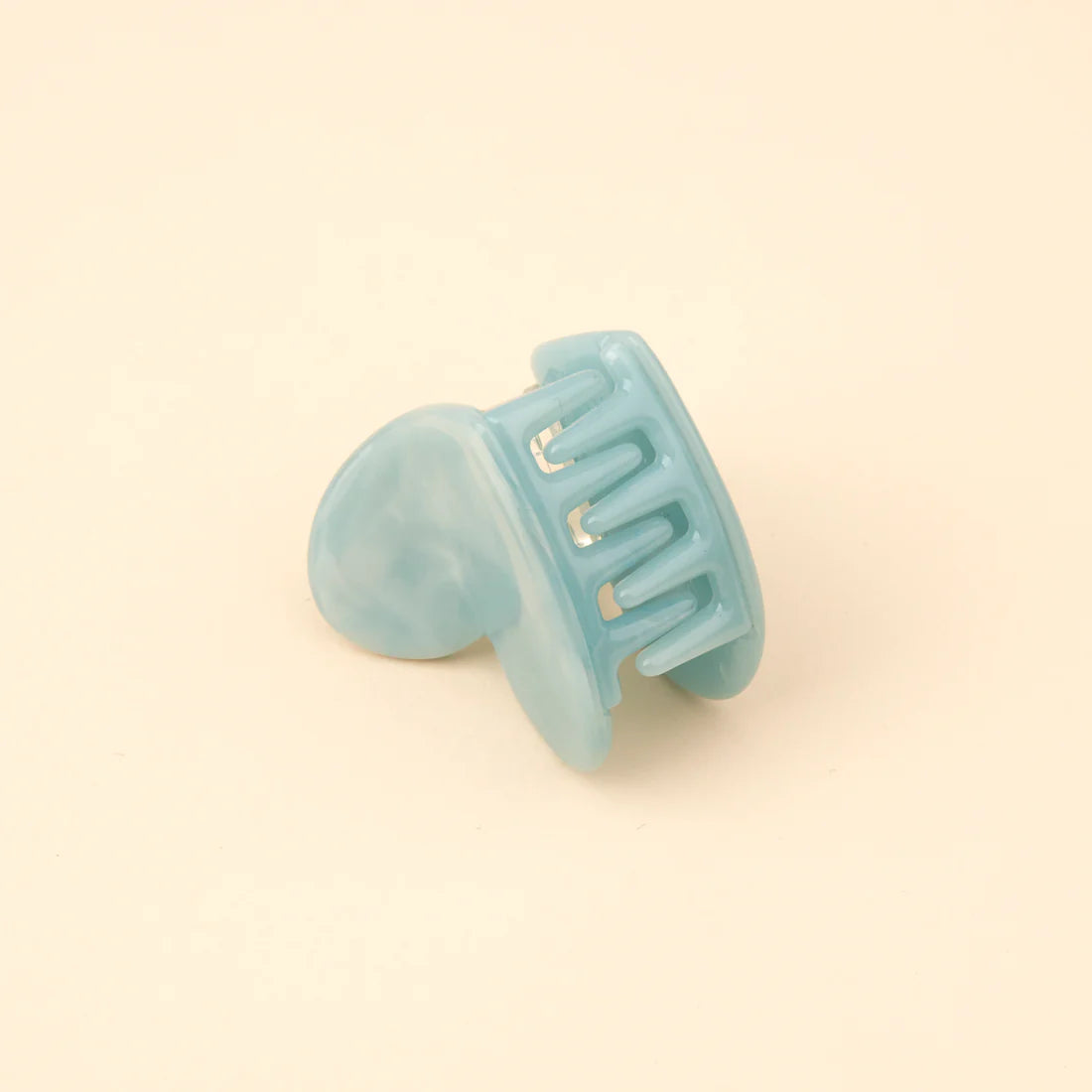Blue heart mini hair clip - coucou suzette