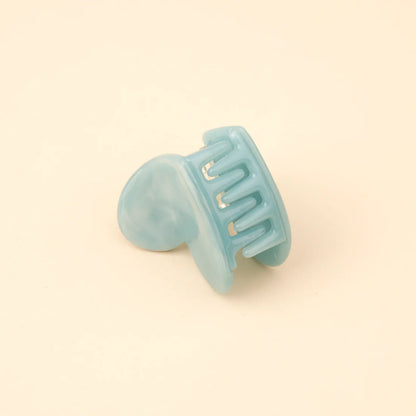 Blue heart mini hair clip - coucou suzette