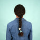 Blue heart mini hair clip - coucou suzette