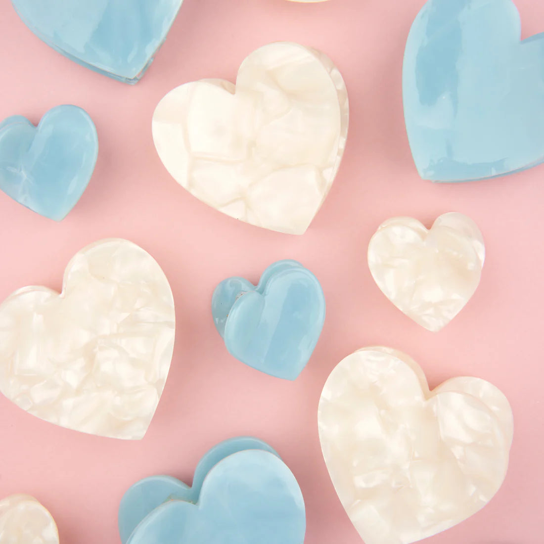 Blue heart - mini hair claw | Coucou Suzette - de inKijk