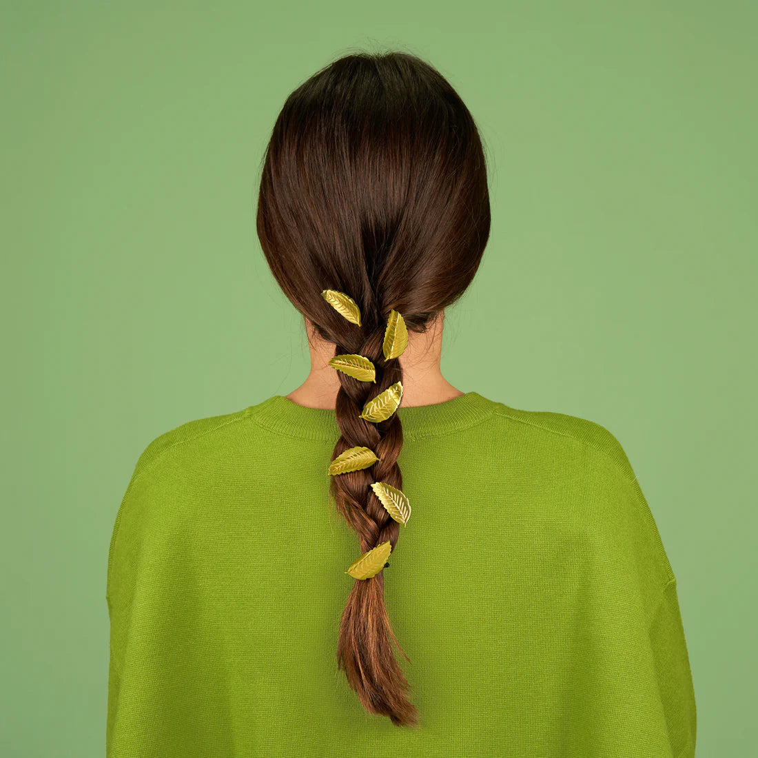 chestnut leaf hair clip ccessory - cocuou suzette