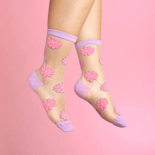 Cosmos Sheer Socks | Coucou Suzette