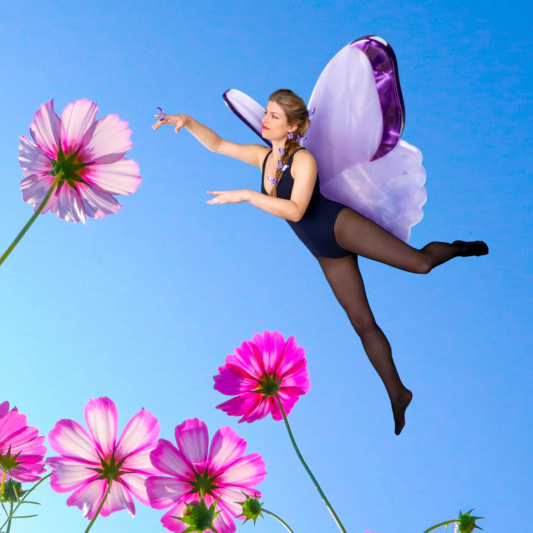Purple butterfly hair claw - coucou suzette
