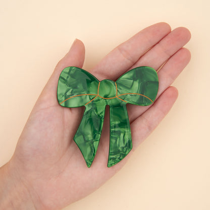 Green Ribbon - French Barette | Coucou Suzette