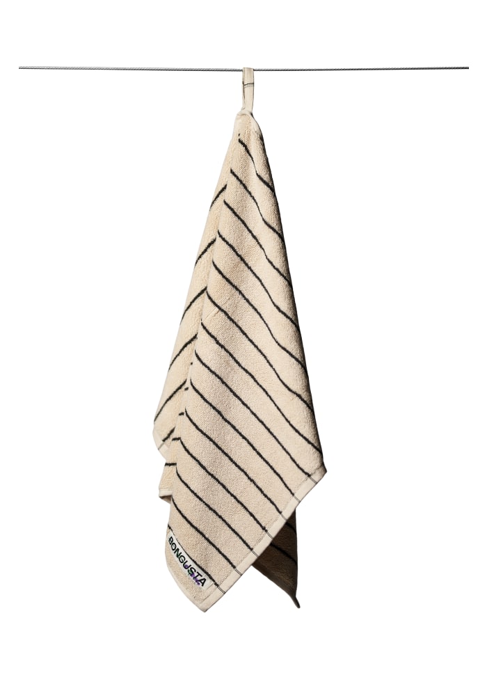 Naram guest towel - creme & ink | Bongusta - de inKijk