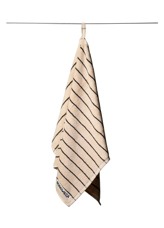Naram guest towel - creme & ink | Bongusta - de inKijk