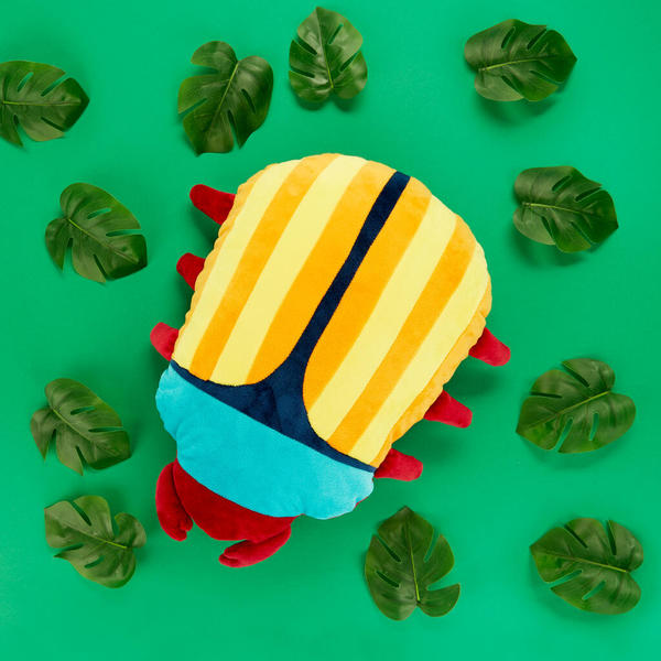 Cushion - The Beetles - turquoise | Balvi