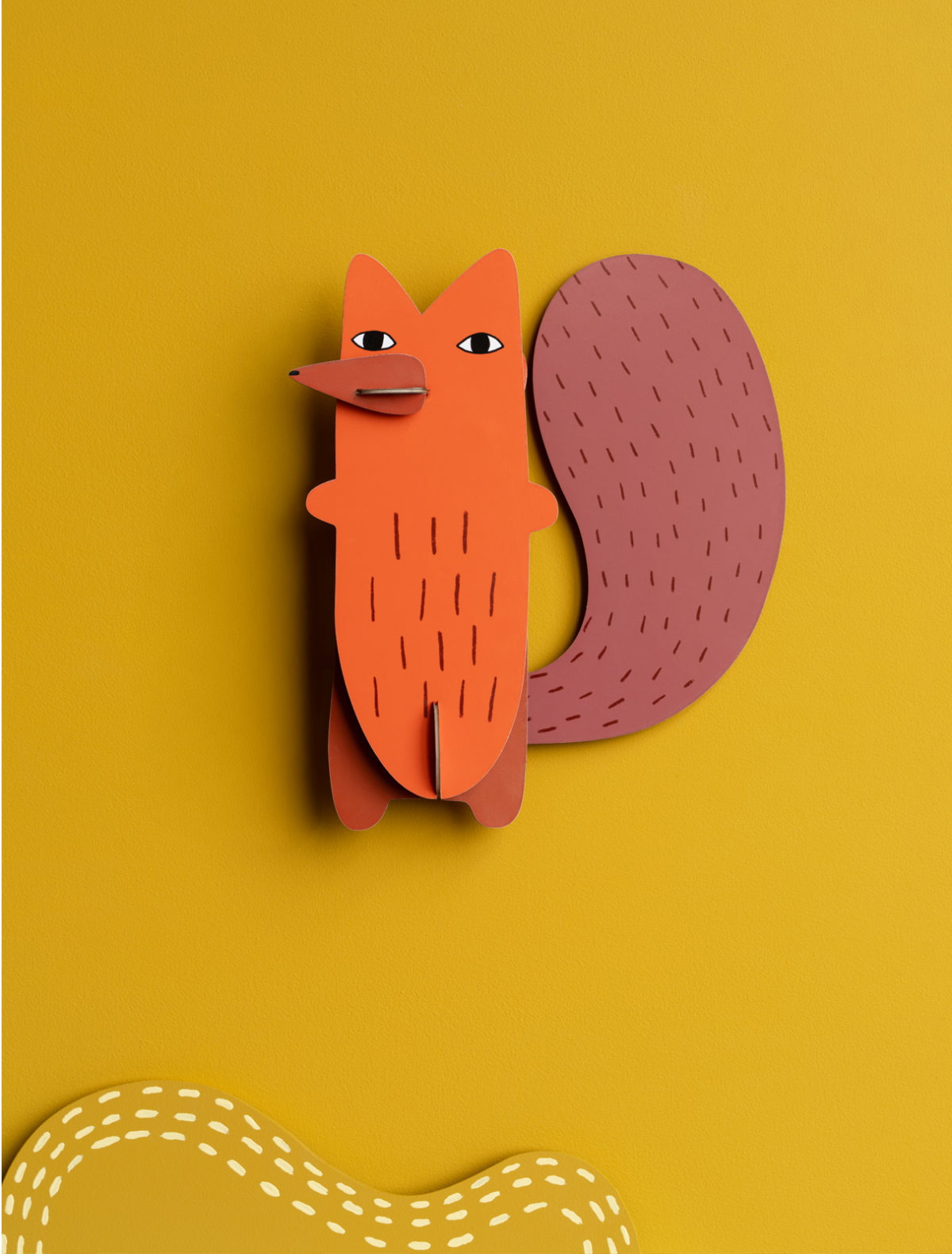 Cyril Squirrel Fox - muurdecoratie | Studio Roof