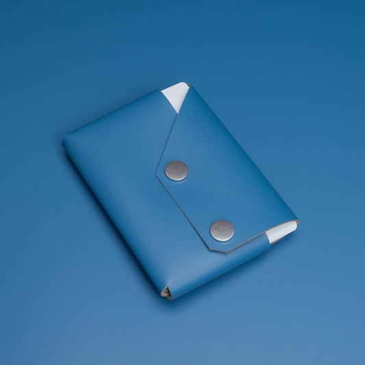 Travel Wallet - Blue - Recyled Leather | LEMUR