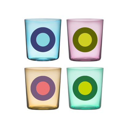 drinkglazen dots - No.2 - set van 4 | Remember - de inKijk