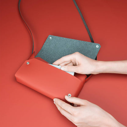 S Bag - Red - Recyled Leather | LEMUR
