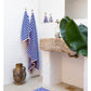 Naram guest towel - dazzling blue & rose | Bongusta - de inKijk
