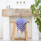 Naram bath towel - dazzling blue & rose | Bongusta - de inKijk
