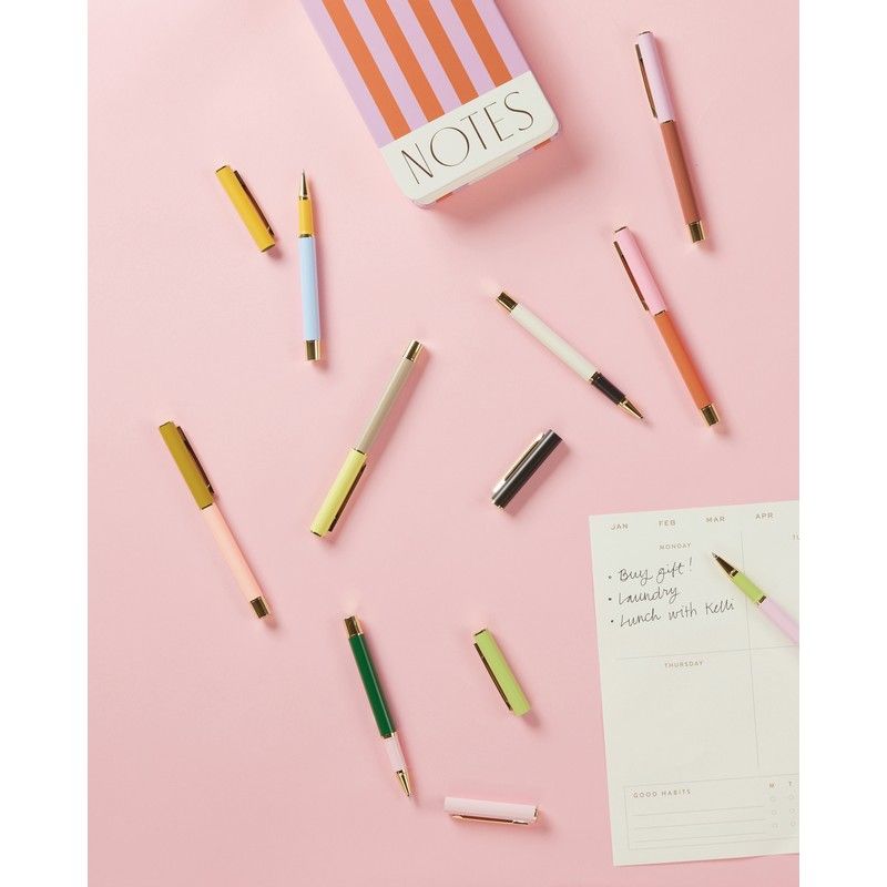 Colour Block Pens - Red Orange & Emerald (Set van 2) | Designworks Ink - de inKijk