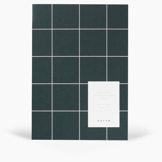Milo weekly planner - dark green | Notem-Studio - de inKijk