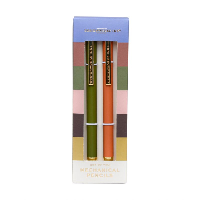 Mechanical Pencils - set of 2 - Army Green & Chili | Designworks Ink