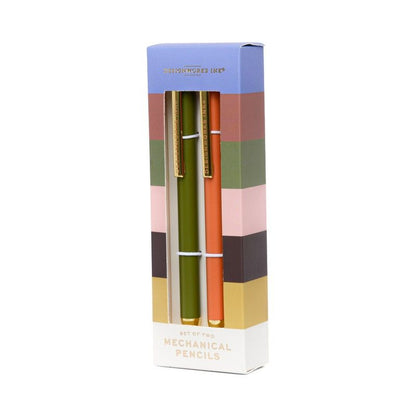 Mechanical Pencils - set of 2 - Army Green & Chili | Designworks Ink
